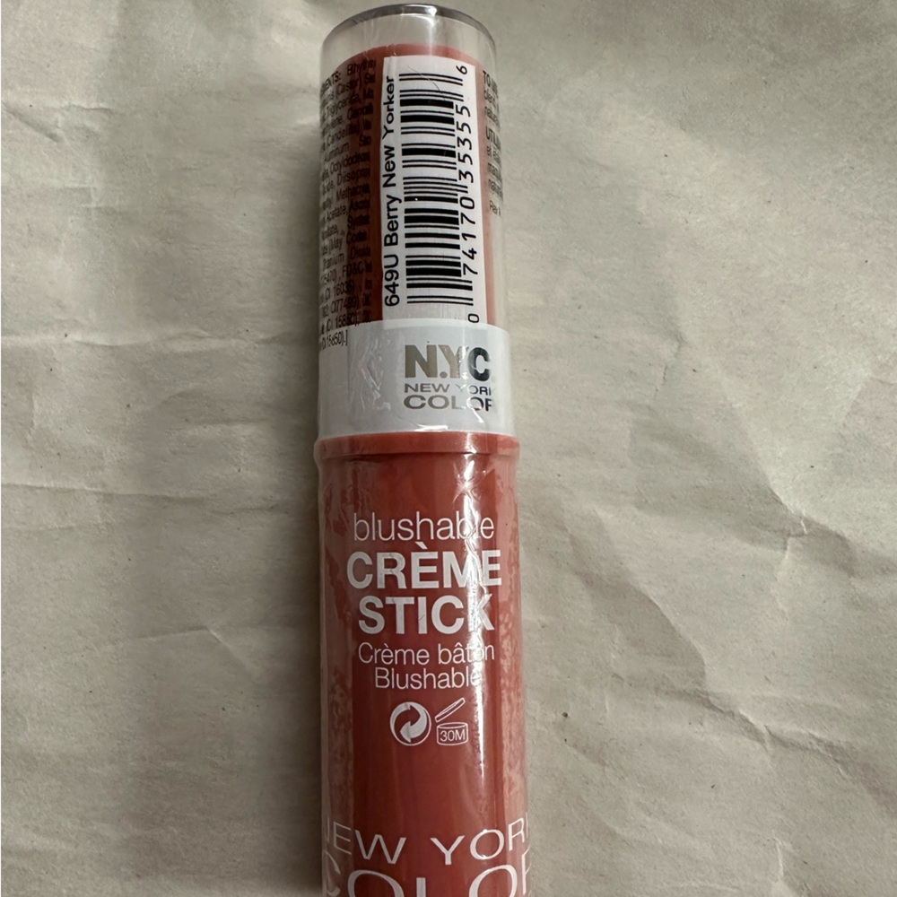 NEW NYC Blushable Creme Stick-Berry New Yorker (discontinued shade)